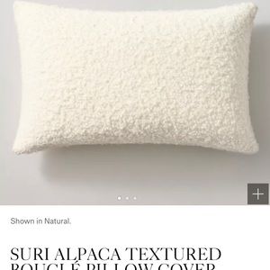 Restoration hardware suri alpaca pillow sham NEW